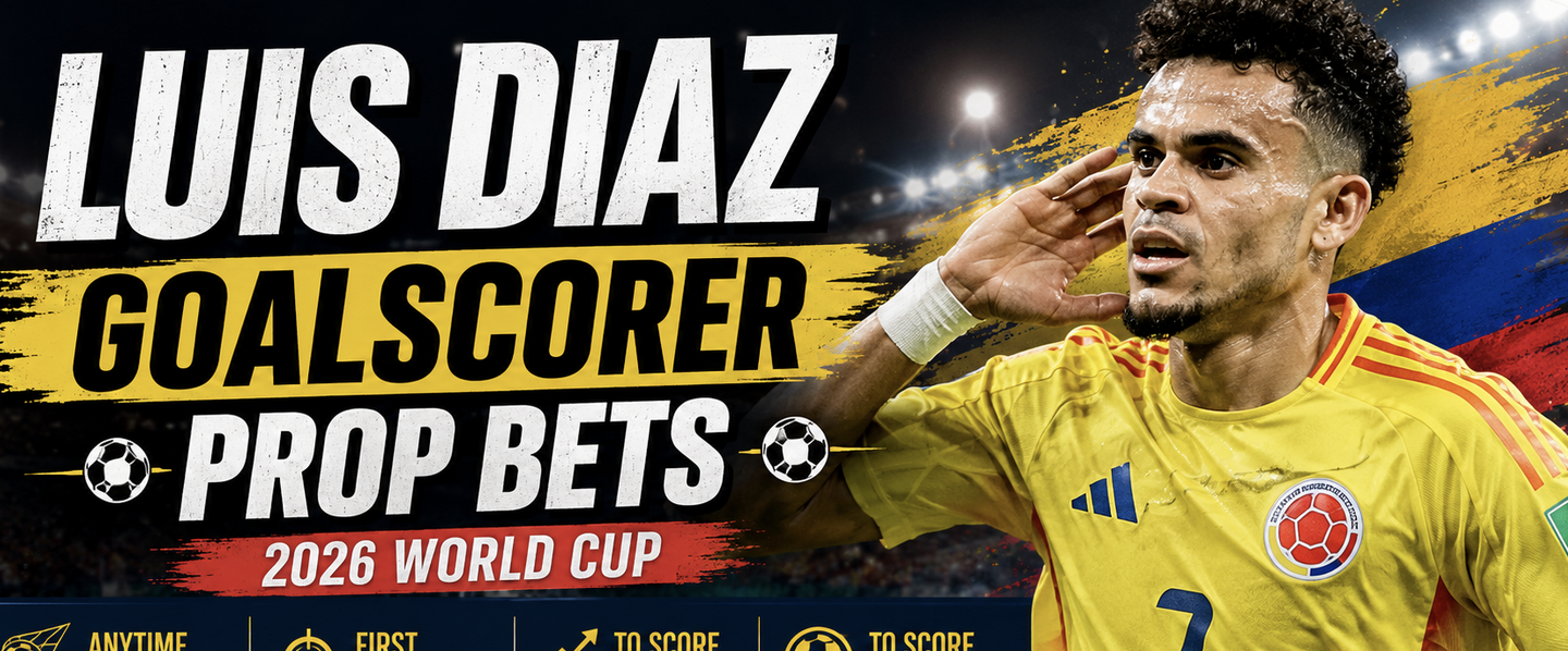 First, Anytime Goal Scorer Prop Bet Payout Odds - Colombia v DR Congo: Luis Diaz, Luis Suarez, James Rodriguez