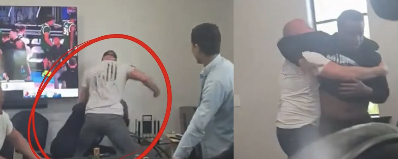 Maruice Hawkins getting beat up