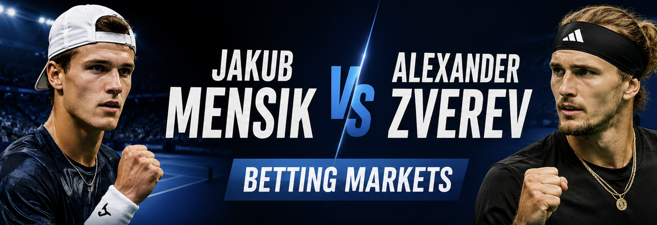 2026 French Open Betting Markets: Jakub Mensik v Alexander Zverev