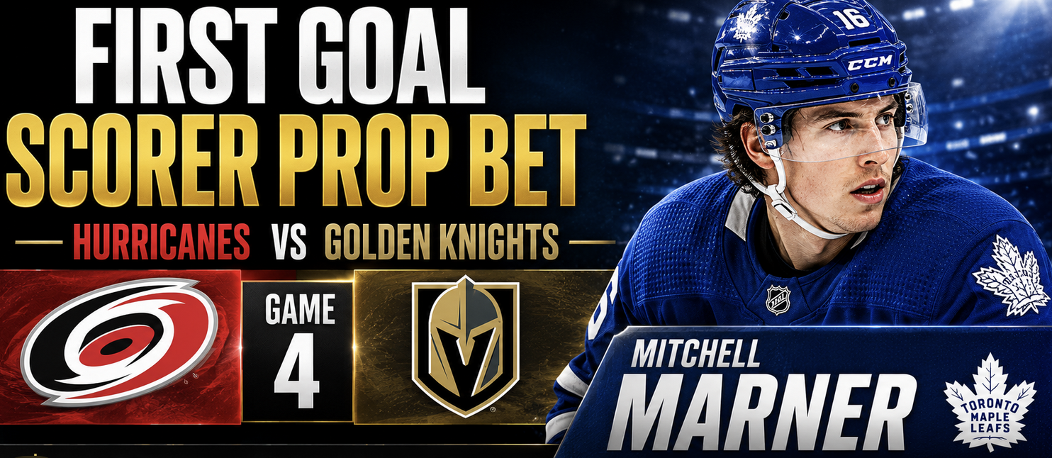 First Goal Scorer Prop Bet Hurricanes vs. Golden Knights Game 4: Mitchell Marner, Jack Eichel, Andrei Svechnikov