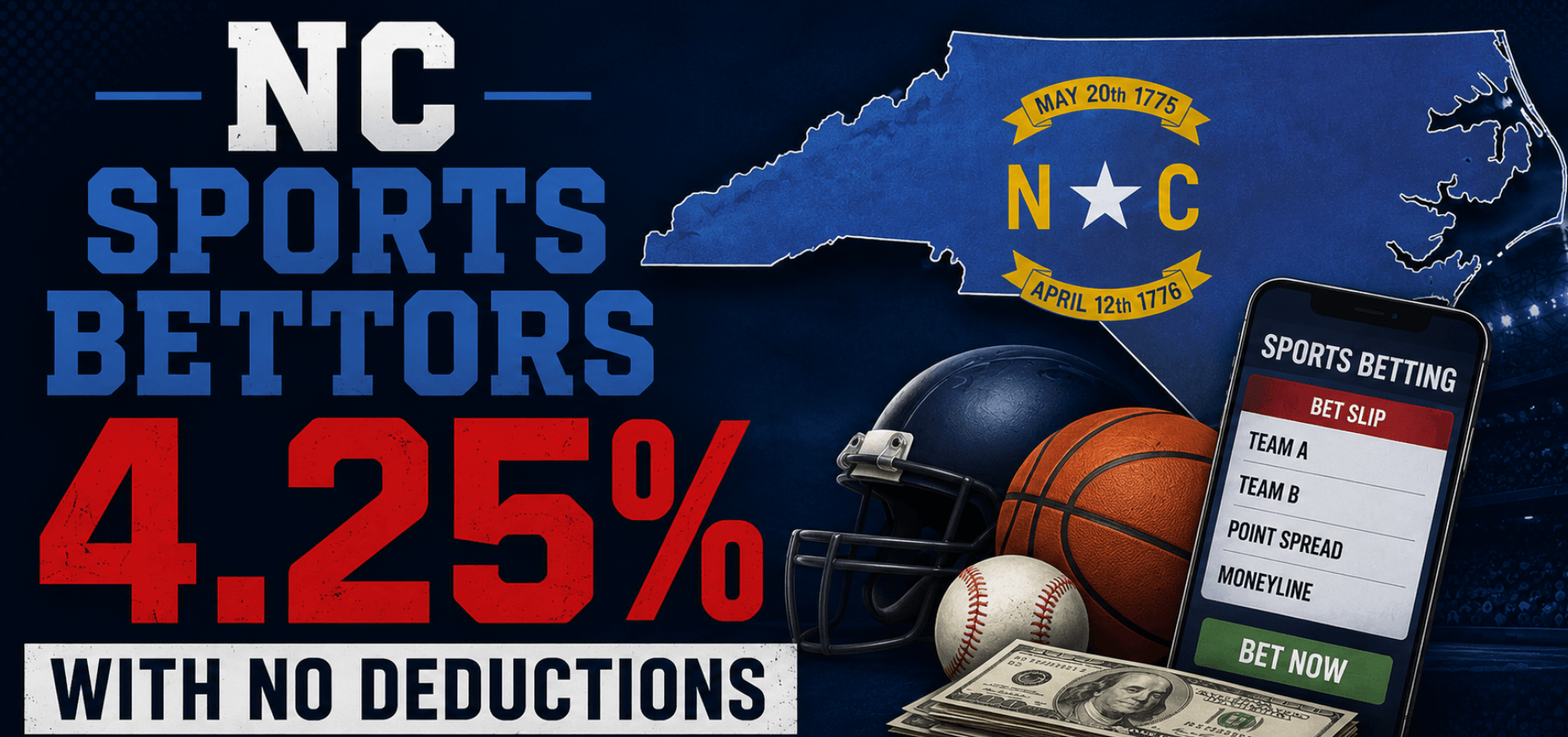 North Carolina Sports Bettors Will Soon Have to Pay Taxes on Losses