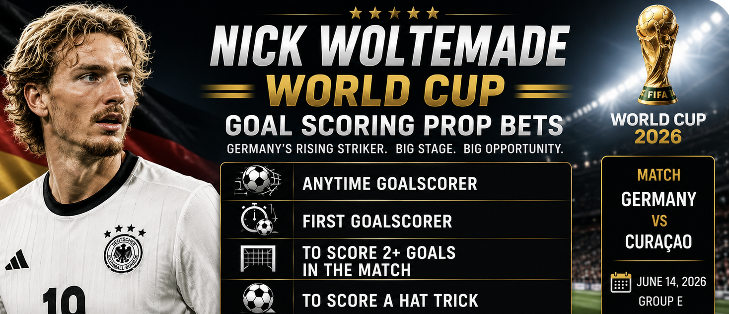 Odds for Nick Woltemade First, Anytime Goal Scorer Prop Bet: Germany vs. Curacao?