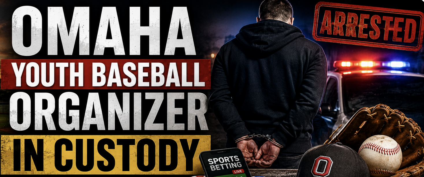 Omaha Nebraska Youth Baseball Organizer in Custody: Faces Theft Charges, Funds Allegedly Used to Fuel Gambling Problem