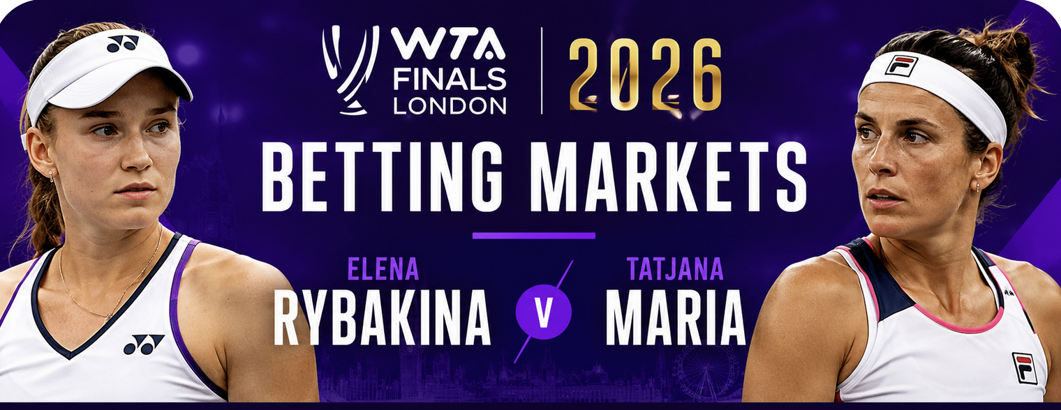 2026 WTA London Betting Markets: Elena Rybakina v Tatjana Maria