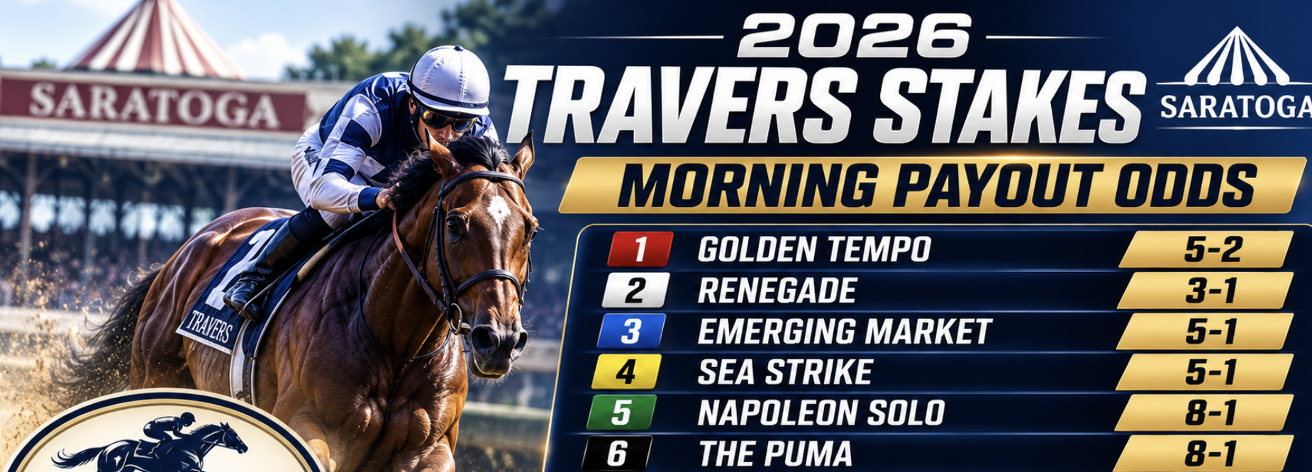 2026 Travers Stakes Morning Payout Odds