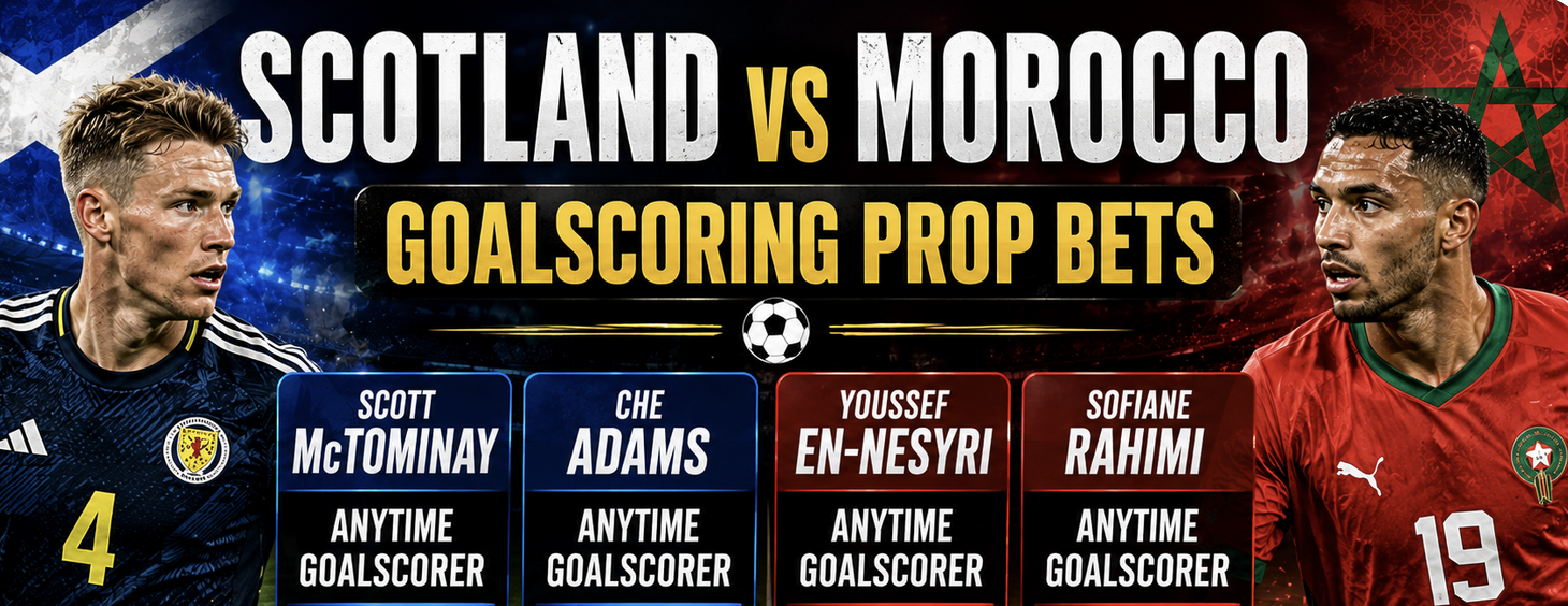 First, Anytime Goal Scorer Prop Bet Payouts Scotland vs. Morocco: Ayoub El Kaabi, Ismael Saibari, Brahim Diaz