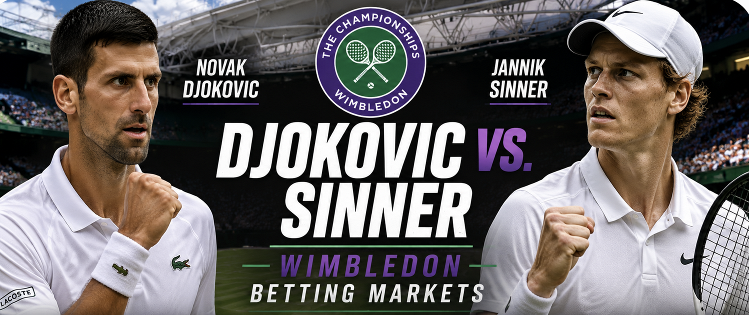 What Are the Payout Odds if Novak Djokovic Wins Against Jannik Sinner- Wimbledon?