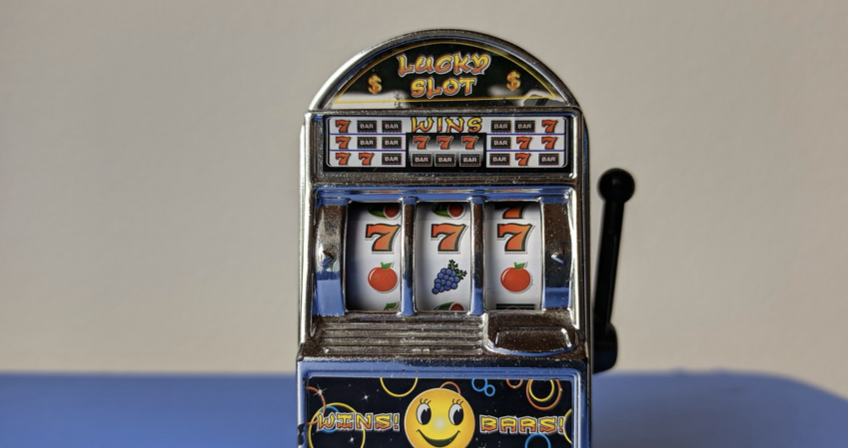 One armed bandit slot machine