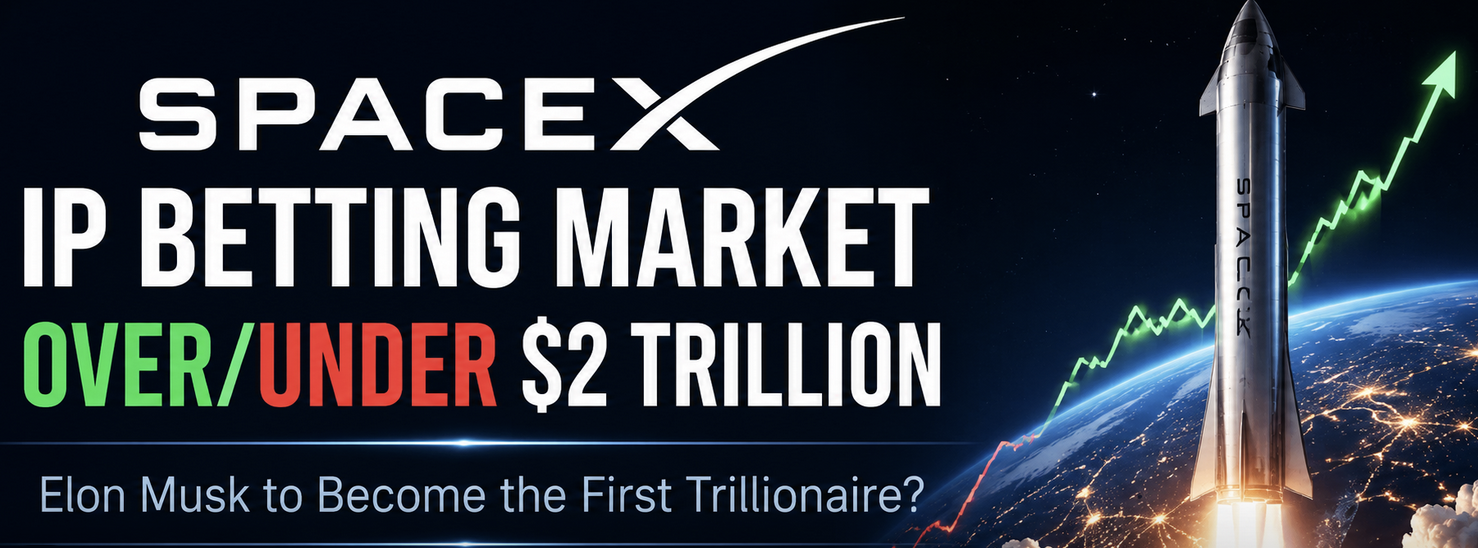 SpaceX IPO Betting Market: Traders Split on the Over, Under$2,000,000,000,000.00