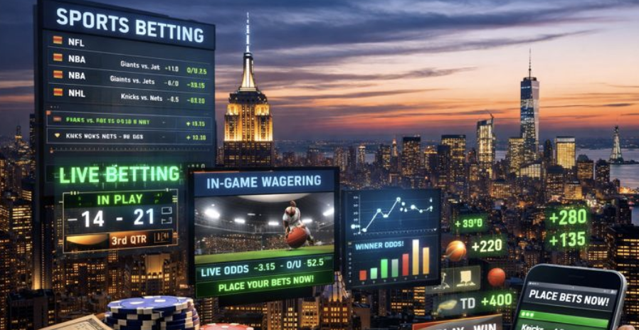 New York City with sports betting components