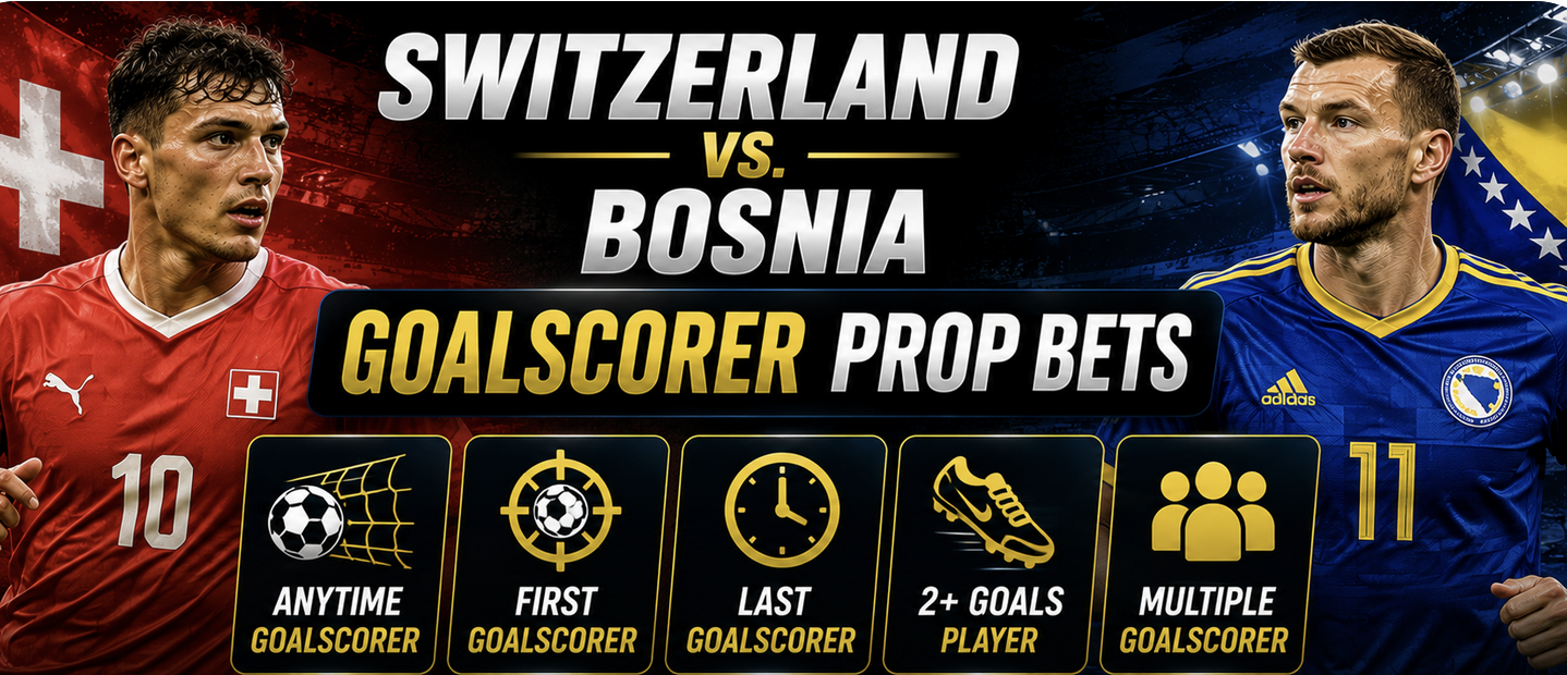 First, Anytime Goal Scorer Prop Bet Payouts Switzerland vs. Bosnia: Breel Embolo, Edin Džeko, Jovo Lukić