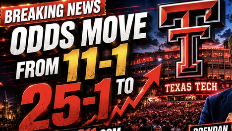 Texas Tech odds move