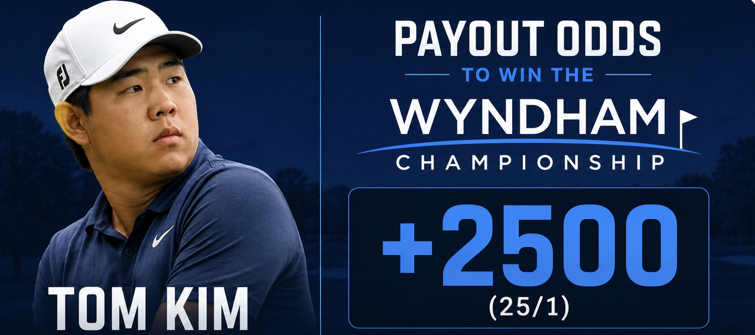 Tom Kim Payout Odds to Win the Wyndam Championship