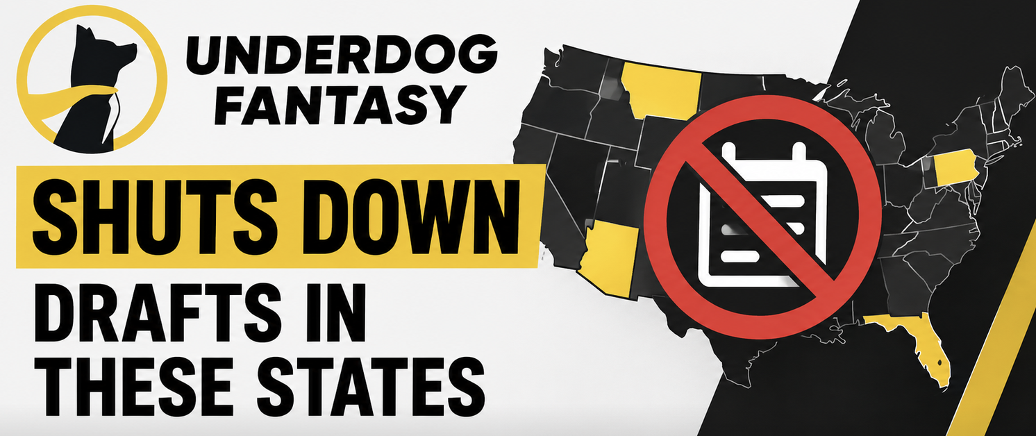Underdog Fantasy Drafts Shuts Down in Massachusetts, Maryland, Mississippi, Ohio