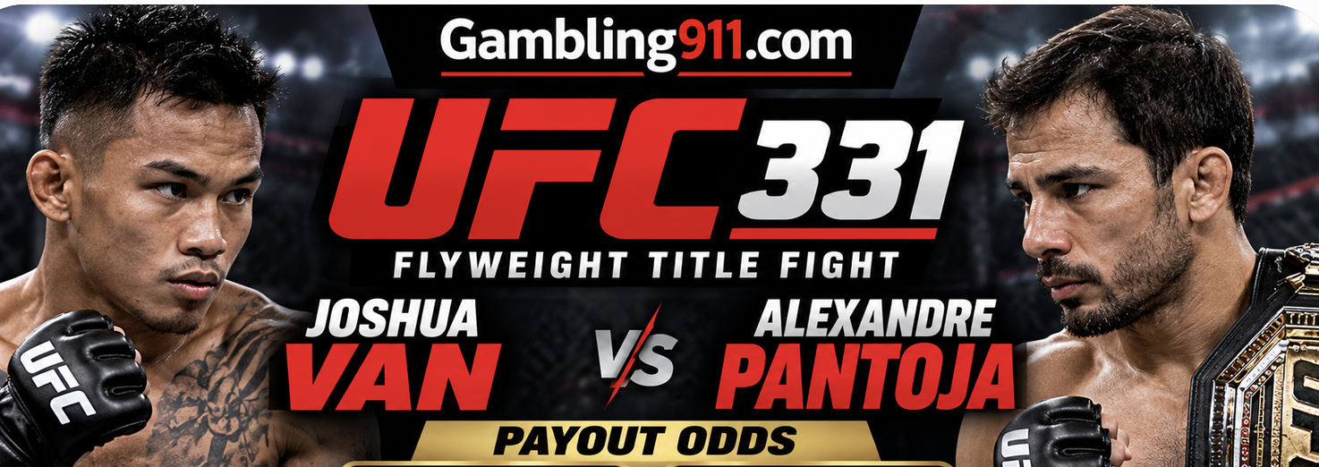 UFC 331 Joshua Van v Alexandre Pantoja Payout Odds