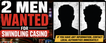 Two Men Wanted for Swindling MGM Springfield Massachusetts Casino