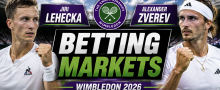 2026 Wimbledon Betting Markets: Jiri Lehecka v Alexander Zverev 