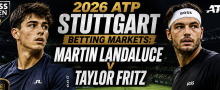 2026 ATP Stuttgart Betting Markets: Martin Landaluce v Taylor Fritz 