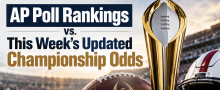 AP Poll Rankings vs. This Week's Updated Championship Odds 