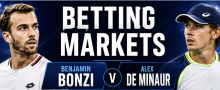 2026 ATP 's-Hertogenbosch Betting Markets: Benjamin Bonzi v Alex De Minaur 