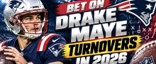 You Can Now Bet on Total Number of Turnovers for Drake Maye in 2026