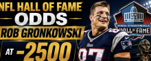NLF Hall of Fame Odds Rob Gronkowski at -2500
