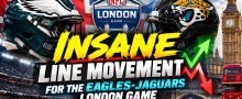 Insane Line Movement for the Eagles-Jaguars London Game