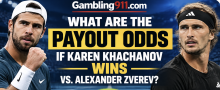 What Are the Payout Odds If Karen Khachanov Wins vs. Alexander Zverev US Open September 11?