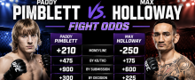 Max Holloway vs. Paddy Pimblett Fight Odds Released