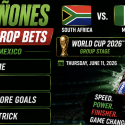 Julian Quinones prop bets for the 2026 World Cup first match