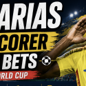 First, Anytime Goal Scorer Prop Bet Payout Odds - Colombia v DR Congo: Jhon Arias, Yoane Wissa, Cedric Bakambu