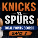 NBA Finals Knicks vs. Spurs Game 2 Total Points Scored Prop Bet