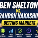 Ben Shelton v Brandon Nakashima Betting Markets - ATP Montreal 2026 Odds