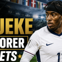 First, Anytime Goal Scorer Prop Bet Payout Odds - England vs. Congo: Noni Madueke, Jude Bellingham, Declan Rice
