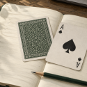 playing cards on review notebook