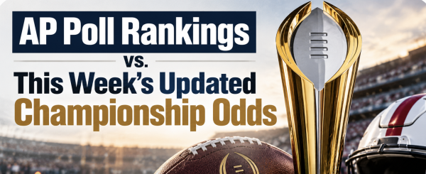AP Poll Rankings vs. This Week's Updated Championship Odds 