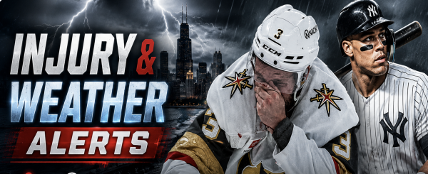 Injury and weather alerts for June 5, 2026 include Brayden McNabb and Aaron Judge