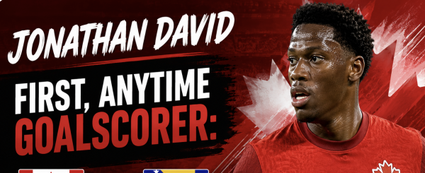 What Are the Payout Odds for Jonathan David First, Anytime Goalscorer: Canada vs. Bosnia