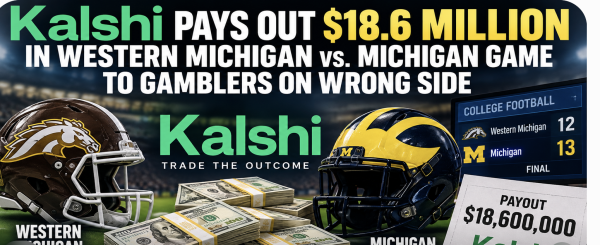Kalshi Pays Out $18.6 million in Western Michigan vs. Michigan Game to Gamblers on Wrong Side