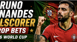 What Are the Payout Odds for Bruno Fernandes First, Anytime Goalscorer Prop Bet: Portugal vs. Congo?