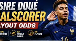 Desire Doue Goalscorer Payout Odds - France vs. Morocco - World Cup 2026