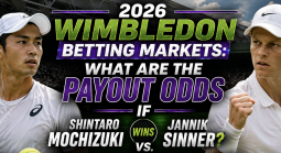 2026 Wimbledon Betting Markets: What Are the Payout Odds if Shintaro Mochizuki Wins vs. Jannik Sinner?