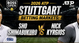2026 ATP Stuttgart Betting Markets:  Sho Shimabukuro v Nick Kyrgios
