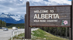 Welcome to Alberta sign