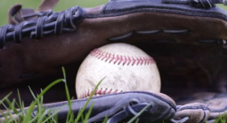 Baseball in glove