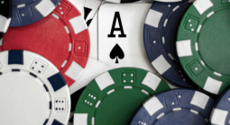 Chips and ace card