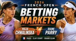 2026 French Open Betting Markets, Payout Odds: Maja Chwalinska v Diane Parry