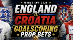 Anytime Goal Scorer Prop Bet Payouts England vs. Croatia:  Harry Kane, Bukayo Saka, Marcus Rashford