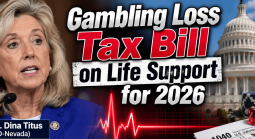 With Congress Sent Home Until After Midterm Elections, Odds of Gambling Loss Tax Bill Passing Close to Zero