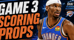 Game 3 scoring prop bets headline featuring Shai Gilgeous-Alexander